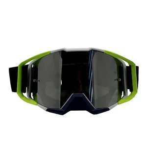Individuelle Motocross-MX-Brille mit TPU-Rahmen und Polycarbonat-Linsen für Dirt-Bike-Helm Off-Road-Verwendung