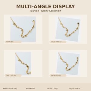 Bracelet Vefiery en Zircon pour Femme, Chaîne en Acier Inoxydable Doré avec Breloque, Pierre Colorée Réglable, Cadeau avec Logo Personnalisé - Product Image 2