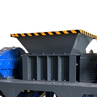 Broyeur de plastique à double arbre à fonctionnement silencieux, remplacement rapide des lames, équipement de recyclage des déchets écoénergétique