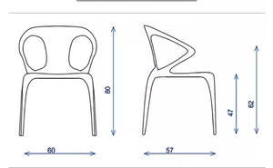 Chaise de salle à manger empilable en acrylique transparent italien Donna, design moderne et minimaliste, <span class=keywords><strong>fauteuil</strong></span> pour la maison - Product Image 6