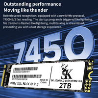 SK-feiying SSD Eksternal Nirkabel NVMe M.2 Berkinerja Tinggi 6Gb/s Baru 73000MB/s Kecepatan Baca/68000MB/s Kecepatan Tulis Logam Plastik
