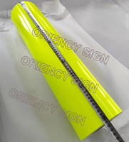 China Mejor Fluorescente Naranja Verde Rosa Amarillo Plotter de corte brillante Autoadhesivo PVC Color Vinilo 0,61 M 1,22 m