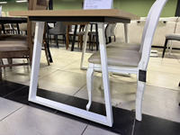 Pieds de table rectangulaires modernes, pieds de table en acier, pieds de table en fonte, pieds de table plats en métal acier