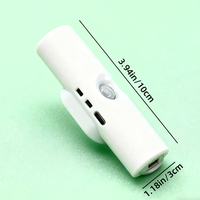Lampe murale intelligente RGB à détecteur de mouvement, rechargeable par USB, veilleuse 500 mAh, sans perçage, magnétique, lumière d'ambiance sans fil pour entrée