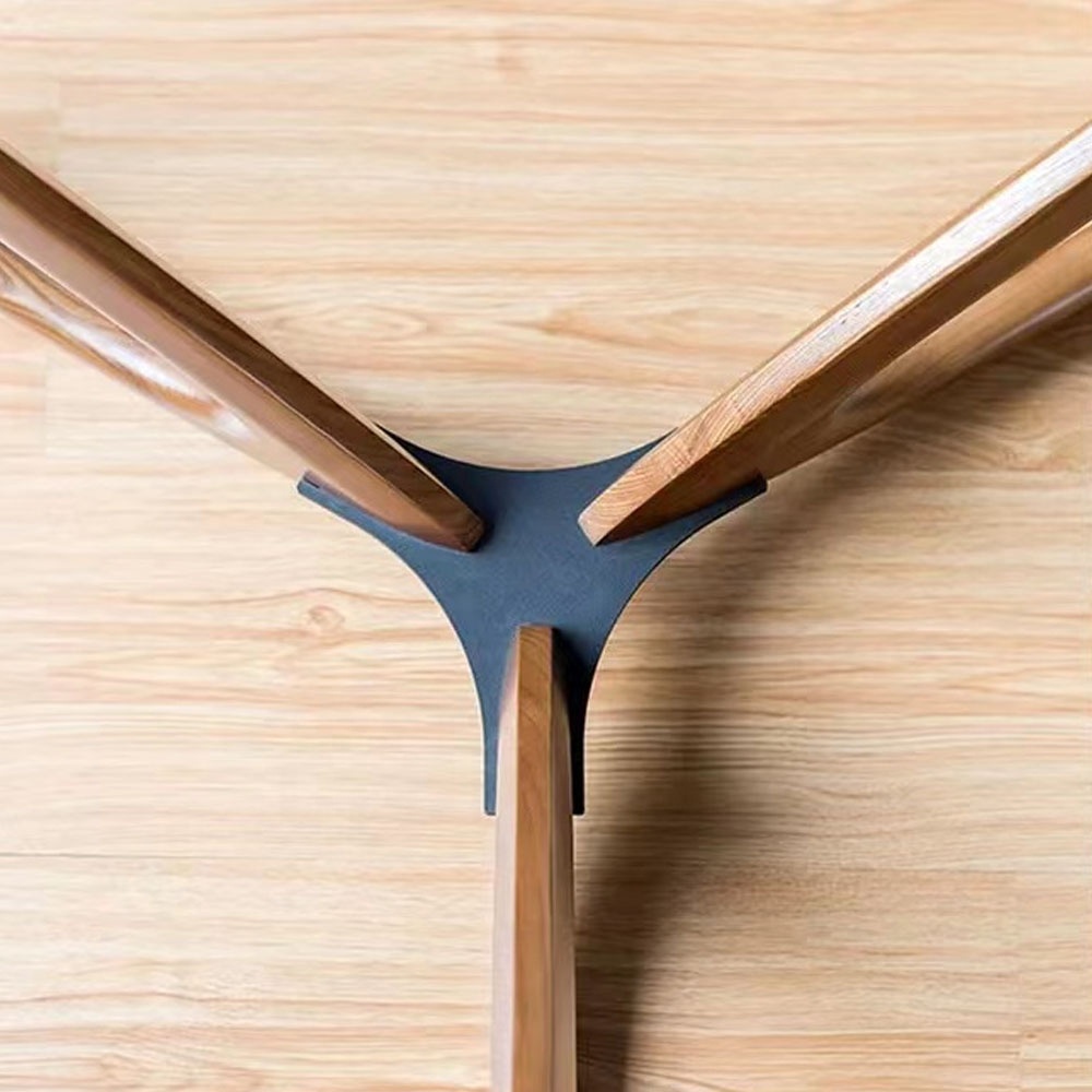 Hot Sale Nordic Style Wood Large Round Tempered glass desktop Countertop Coffee  Table For The Living Room