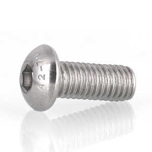 Vis à tête ronde en acier inoxydable 304 de haute qualité ISO7380, M1.6-M8, M2-M5, différentes tailles métriques, norme ISO, finition brute - Product Image 3