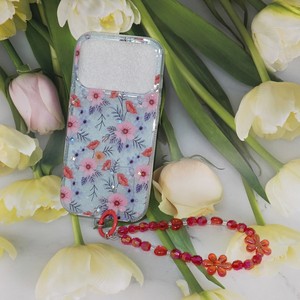 Étui de téléphone portable antichoc pour 14 15 16 17 Pro Max, pochettes de téléphone à fleurs avec bracelet pour Samsung A03 <span class=keywords><strong>A13</strong></span> A23 S26 - Product Image 1