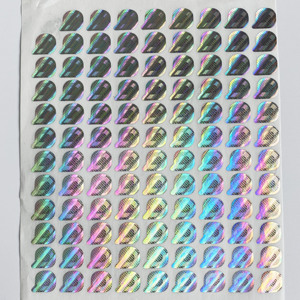 Ventes directes d'usine Autocollants de sécurité vides inviolables durables Étanche à l'eau et impression UV holographique à un prix - Product Image 2