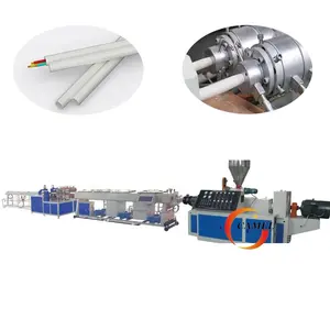 20-63mm Two-cavity PVC threading pipe making machine/Small PVC electrical pipe extruder two output production line