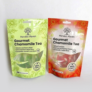 Sachet Doypack Écologique Mat Imprimé Personnalisé avec Fenêtre Transparente, Fermeture Zip Refermable, pour Poudre <span class=keywords><strong>d</strong></span>'<span class=keywords><strong>Épices</strong></span> Curcuma, Emballage Alimentaire, avec Trou de Suspension - Product Image 5