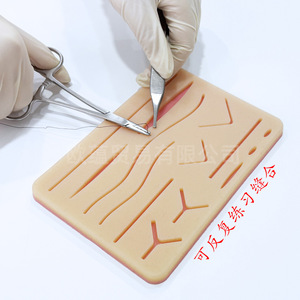 Kit de formation chirurgicale : Modèle de peau en silicone, ensemble de 19 pièces pour la pratique des compétences, l'enseignement et la démonstration en sciences médicales - Product Image 1