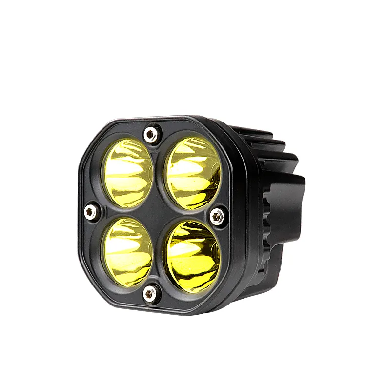 AURORA 3 pollici 40W 3600LM Dual Side Shooter Cube Spot Beam Round Driving fendinebbia luci di lavoro a Led per camion moto fuoristrada