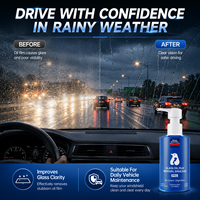 Kit d'additifs pour réservoir d'essuie-glace automobile prêt à l'emploi, sans pulvérisation, 130 ml, nettoyant pour taches d'eau sur vitres, émulsion pour élimination du film gras