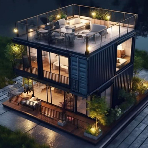 Vente en gros d'usine en Chine Prix bas Maison de luxe de 40 pieds Maisons modulaires préfabriquées Maison en conteneur extensible - Product Image 4