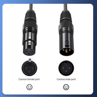 Câble de Microphone XLR vers XLR, câble de raccordement DMX à 3 broches, câble de Microphone XLR mâle vers femelle