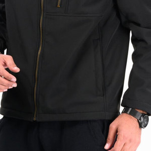 Veste softshell imperméable et respirante pour hommes avec logo personnalisé Veste softshell étanche et coupe-vent de haute qualité - Product Image 3