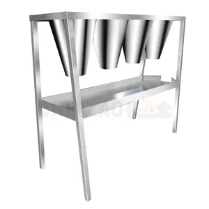 Pollo/tacchino/oca pollame uccisione lavorazione cono di ritenuta imbuto Rack Stand acciaio inossidabile