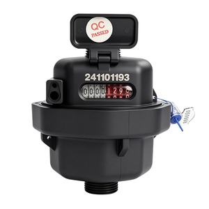 Compteur d'eau vertical de type piston, compteur volumétrique de haute précision, coque en plastique technique nylon, joint en cuivre forgé raffiné - Product Image 1