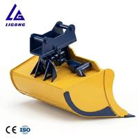 Godet hydraulique inclinable 1000 mm pour excavatrice de 3 à 5 tonnes, certifié CE ISO, godet de terrassement inclinable