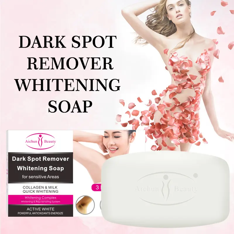 Aichun Beauty High Quality Wholesale Skin Milk Whitening Bath Soap Whitening Glycerin Soap