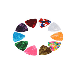Grande plectre de guitare triangulaire en celluloïd, 31mm x 30.5mm, forme universelle en forme de larme pour instruments de musique - Product Image 3