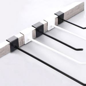 Crochets de suspension EWANG pour panneaux rainurés, crochets d'affichage en métal pour tubes carrés de supermarché - Product Image 1