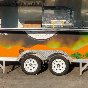 Outdoor Street Mobile Coffee Ice Cream Food Vending Cart Trailer 4m Mobile Hotdog Pizza <b>Burger</b> Fast Food Truck - Product Image 2