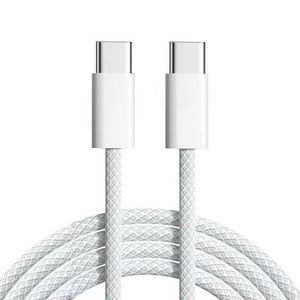PD 60W <b>USB</b> <b>C</b> Nylon Braided Charger <b>Cable</b> 1M 3FT Fast Charging Type-<b>C</b> to Type-<b>C</b> <b>Cable</b> for Phone 16 15 Pro Max Plus - Product Image 1