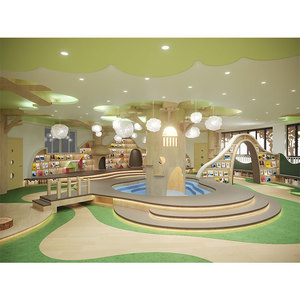 Diseño Único de Biblioteca <span class=keywords><strong>Infantil</strong></span> Comercial con Temática Forestal, Juego de Muebles de Madera con Estantería en Forma de Árbol, Ecológico, para Escuela o Sala de Estar - Product Image 1