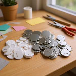 Componenti per Badge a Bottone 58mm, Forniture Artigianali in Plastica per Macchina per Badge, Regali Fai-da-Te - Product Image 2