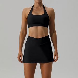 Conjunto Deportivo Personalizado para Mujer, Ropa de Running y Fitness para Exteriores, Vestido Deportivo, Falda, Conjunto de Yoga de Dos Piezas, Conjunto de Falda de Tenis - Product Image 4