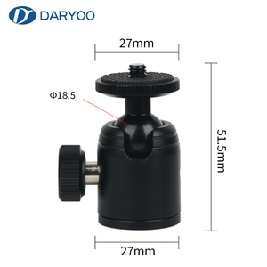 Chuyên Nghiệp Thiết Bị Nhiếp Ảnh Hợp Kim Nhôm K18 Bóng Đầu 360 Độ Xoay 1/4 Vít Máy Ảnh Tripod Phổ - Product Image 1