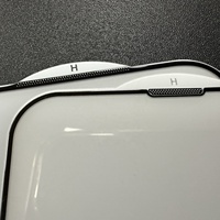 Logo personnalisé pour 17 Pro Max/Air/13 Mini/14 Plus/15/16 Pro Verre AGC japonais de qualité AAA 9H 2.5D Protection d'écran 99%