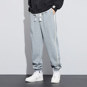 New Lightweight Men's Streetwear <b>Joggers</b> Customizable Polyester Straight Nonwoven Loose <b>Baggy</b> Trousers Canvas Fabric Casual - Product Image 4