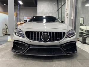 Parachoques Delantero de Fibra de Carbono Estilo IMP Compatible con Mercedes Benz W205 <span class=keywords><strong>AMG</strong></span> C63 <span class=keywords><strong>C63s</strong></span> 2015-2021, Kit de Carrocería para Mejora y Reequipamiento - Product Image 2