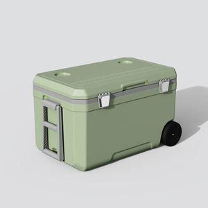 Glacière pliable moderne grande capacité 70L à prix abordable avec roues, portable pour aliments, canettes, vin et usage hospitalier - Product Image 5