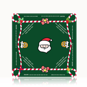 Tapis de Mahjong Américain Moderne Pliable pour 4 Joueurs, Personnalisé Noël, Antidérapant en Caoutchouc, Réduction du Bruit, Étanche, Soirée de Jeu Festive - Product Image 2