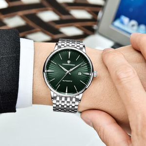 Montres OEM automatiques mécaniques de luxe en acier inoxydable, montres simples pour hommes, saphir, 42 mm, design élégant et rond avec affichage de la date - Product Image 3