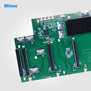 บอร์ดขยายการ์ดจอ Miwin OEM 6 ช่อง PCIe 4.0 X16 รุ่น 8654 X8 ODM PCIE Backplane พร้อมช่องขยายการ์ดจอ PCIe 4.0 6 ช่อง - Product Image 1