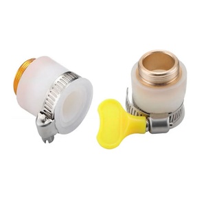 Kitchen Shower Faucet Bubbler Extenders Water Taps Converter with <b>Clamp</b> Universal Joint Faucet Garden Adapter 1/2'' - Product Image 1