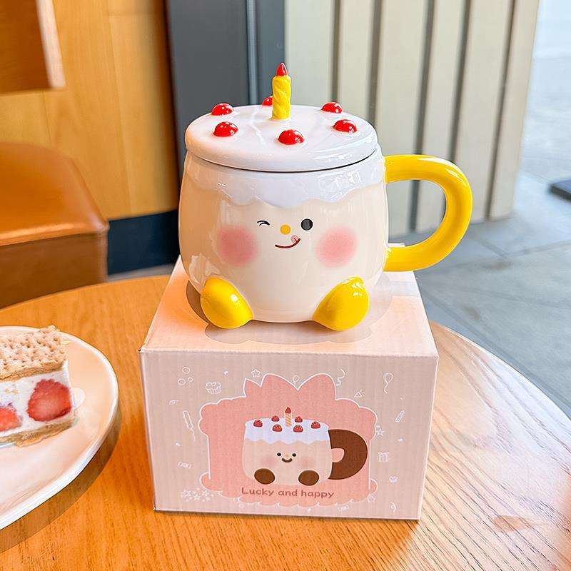 (★บรรจุภัณฑ์กล่องสี) สีเหลือง 460 มล.