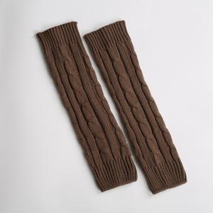 Calentadores de invierno para mujer, calentadores de rodilla acrílicos transpirables con diseño torcido de punto a la moda para uso diario - Product Image 2