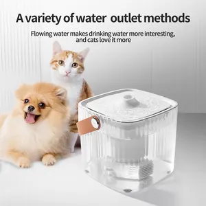 Pet Cat Fountain 1.8 L Ultra Quiet Pet Water Fountain For Kitty Cat Dog Transparent Automatic Pet Water Dispenser Cat Products