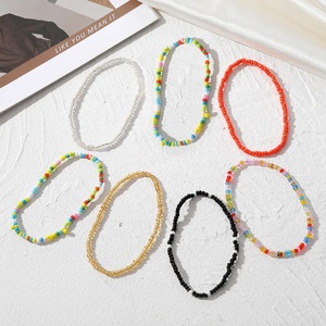 Custom Jewelry Waterproof New Fashion Jewelry Boho Colorful Bead <b>Beaded</b> <b>Anklets</b> for Women Jewelry Making - Product Image 6