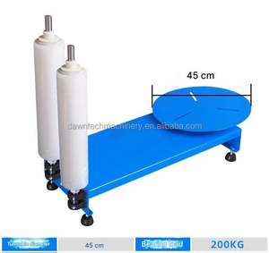 เครื่องพันพาเลทไฟฟ้าขนาดเล็ก เครื่องห่อฟิล์มยืดหดสำหรับบรรจุภัณฑ์ขวด กล่องกระดาษ - Product Image 3