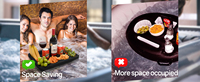 Großhandel XPE Nicht-aufblasbare Outdoor-Möbel Schwimmende Insel Bar Party Serviertisch Schwimmbad Poker-Spiel Schwimmende Ablage