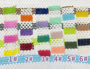 High Quality French Style Yarn Dyed Jacquard Knit Fabric Colourful Crochet Fabric for Women Casual <strong>Shirting</strong> - Product Image 6