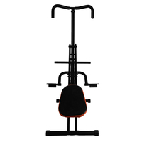 Máquina de Equitación 2 en 1 y Entrenador de Sentadillas Asistidas con Estructura de Acero Inoxidable para Ejercicio en Interiores