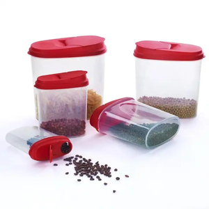 مصنع بيع بالجملة المنزل 3 قطع مجموعة تخزين الطعام البلاستيكية محكمة الغلق - Product Image 5