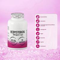 Capsules d'Ecdystérone Haute Dose Végétaliennes 245 mg par Capsule 90 Capsules pour la Forme Physique et la Musculation